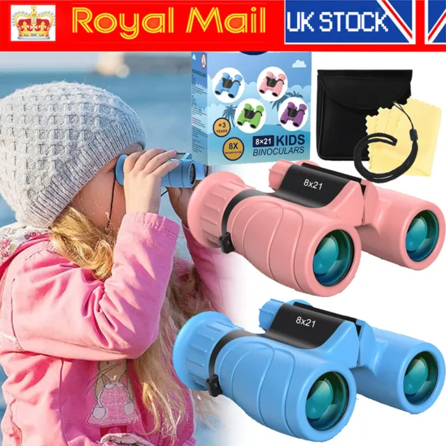 Kids Binoculars 8*21 Adjustable Lightweight Toy Gift for Bird Watching Xmas Gift