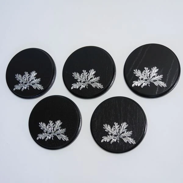 5x Keilerschilder Tablero Keiler Af 13 CM Trofeos Oscuro 5x Hoja de Roble 3