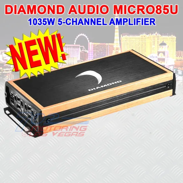 Diamond Audio Micro85U Micro 5-Channel 950W Rms Full Range Class D Amplifier New