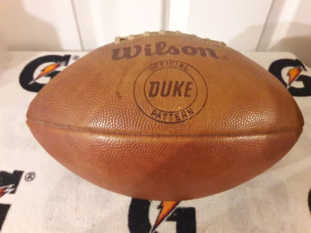Rare Vintage 1970s Official Wilson NFL Pattern "THE DUKE" Football Game Ball