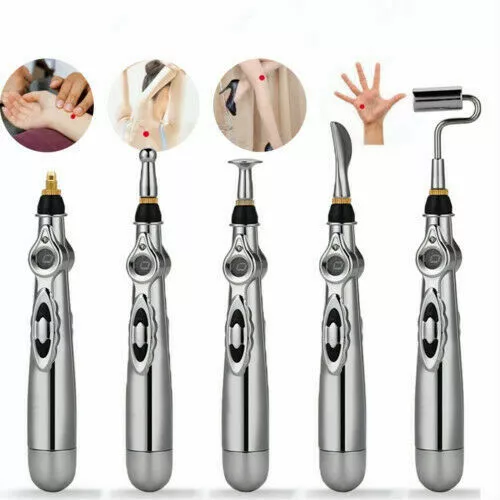 5 Heads Electronic Acupuncture Pen Meridian Body Massager Pain Relief Therapy