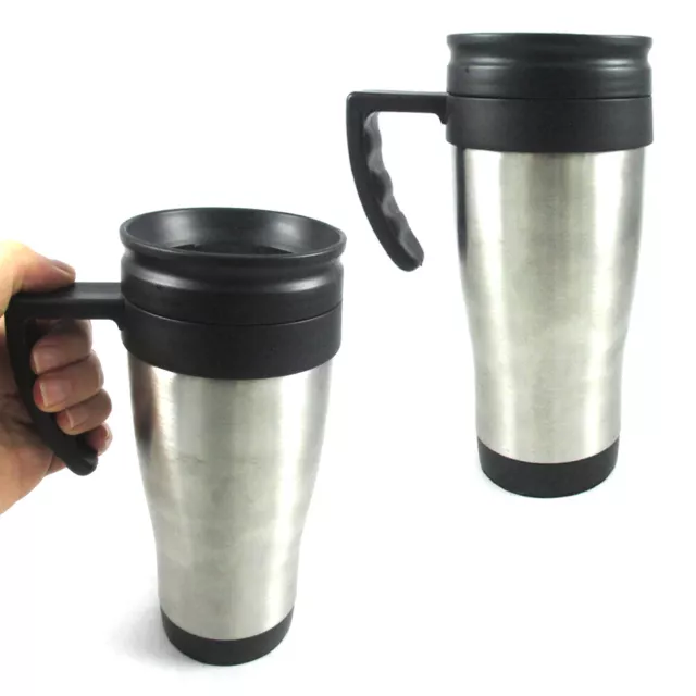 2PK Stainless Steel 14oz Tumbler Insulated Double Wall Coffee Tea Mug Travel Cup