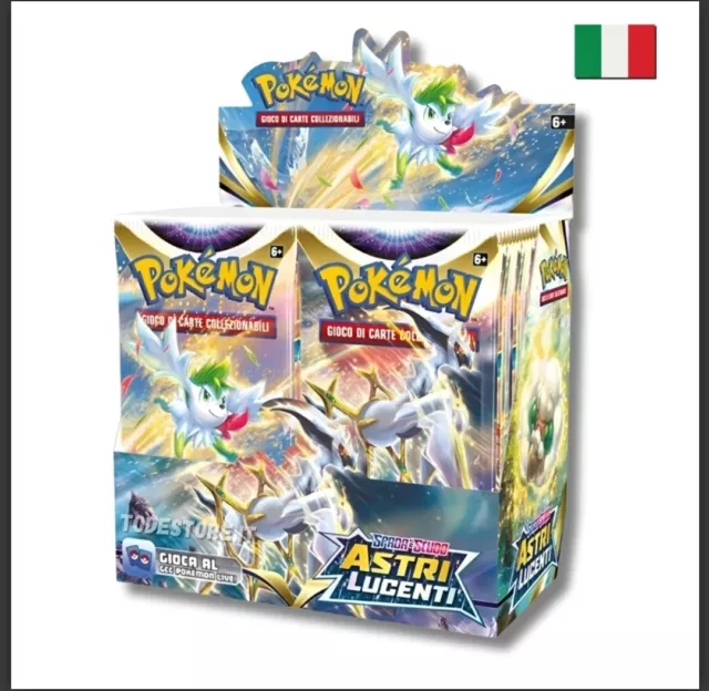 Pokémon Box 36 Bustine Ita Sigillato Spada E Scudo Astri Lucenti 2022 🇮🇹