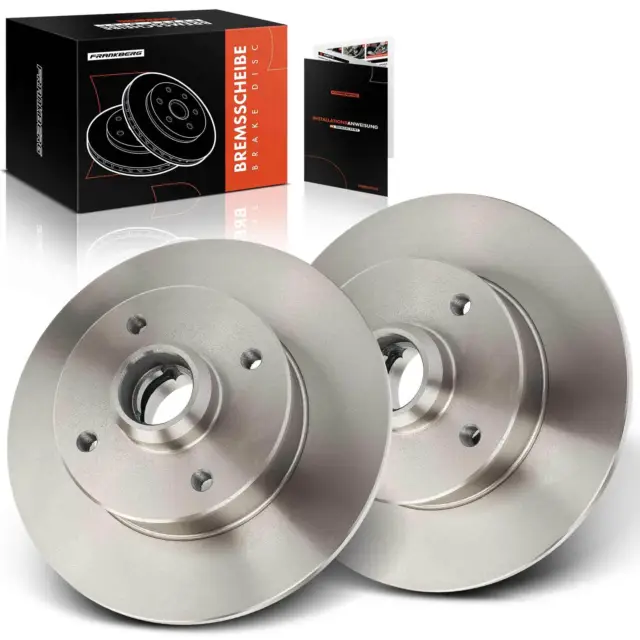 2x Brake Discs 226mm Rear for VW Golf MK2/3 Passat Seat Toledo Ibiza 191615601