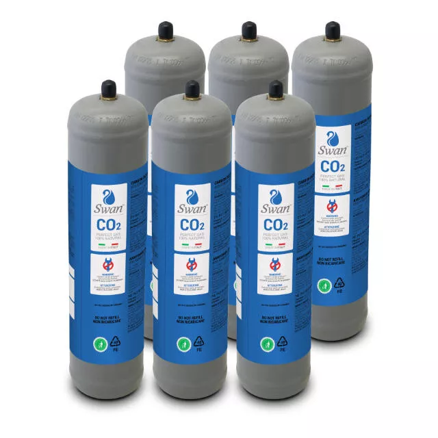 Bombole Co2 E290 Usa E Getta 600 Grammi Alimentare Per Gasatori Acqua  6 Pz