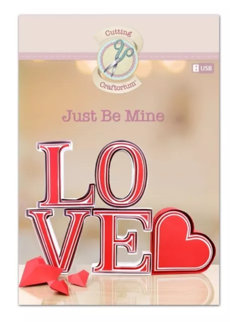 Cutting Craftorium Just Be Mine - Love/Hearts neu versiegelt USB 462932