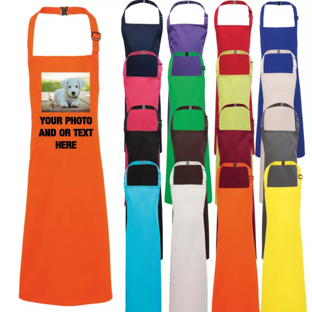 Childrens Apron Printed Personalised Childs Kids Kitchen Cooking Baking Bake