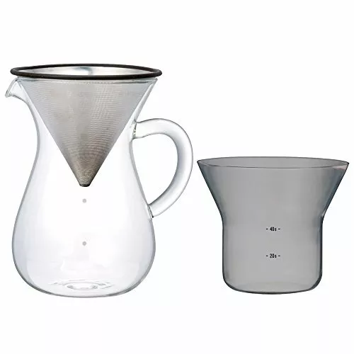 Kinto Carafe Coffee Set with Strainer No Need for Paper Filters SCS-04-CC 600ml