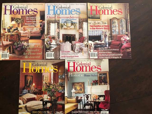 Colonial Homes Magazines Five Issues 1997 Colonial Homes Magazines Five Issues 1997