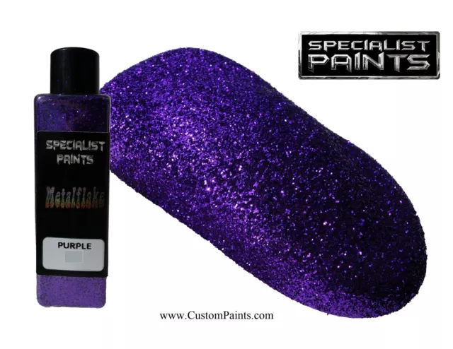 GLITTER METAL FLAKE 50g PURPLE "S" AIRBRUSH, SCOOTER, CHOPPER