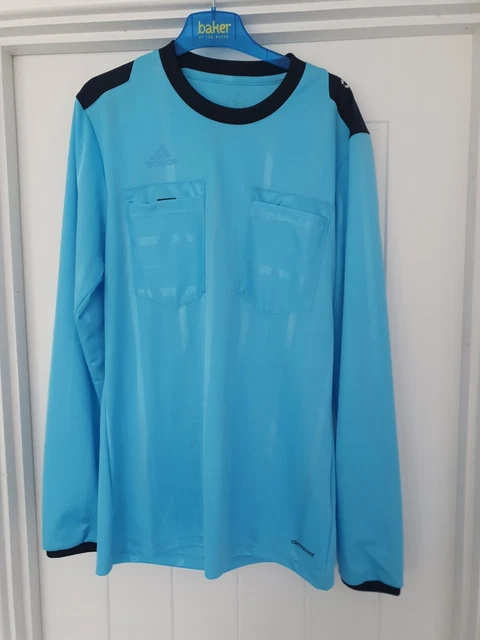 ADIDAS referee Shirt Climacool Champion's League long sleeve MENS Uk SIZE  Small
