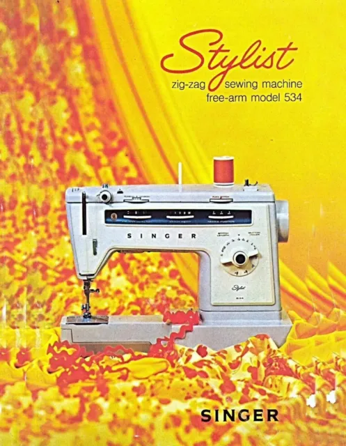 Large Deluxe-Edition Instructions Manual Singer 534 Sewing Machine