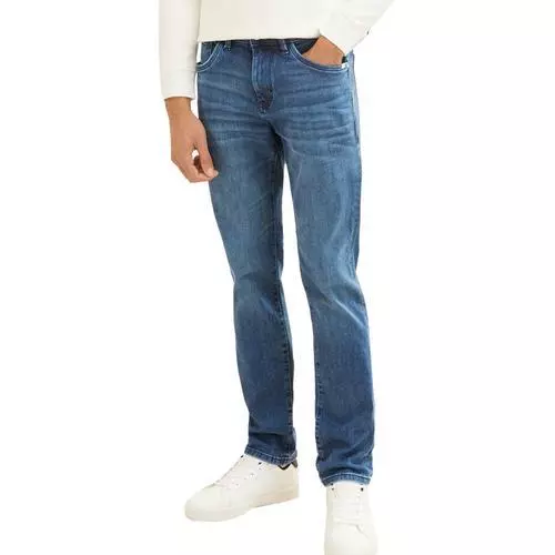 Tom Tailor pantaloni denim da uomo con vestibilità slim e 5 tasche PN: 1035878