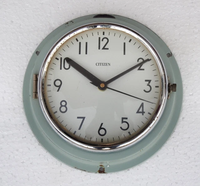 Vintage Slave Maritime Citizen Wanduhr Nautisches Schiff Industrial Retro Uhr