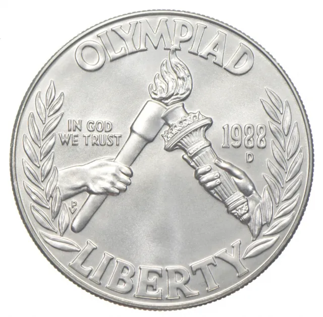 1988-D Unc Olympic Commemorative Silver Dollar $1 *0250