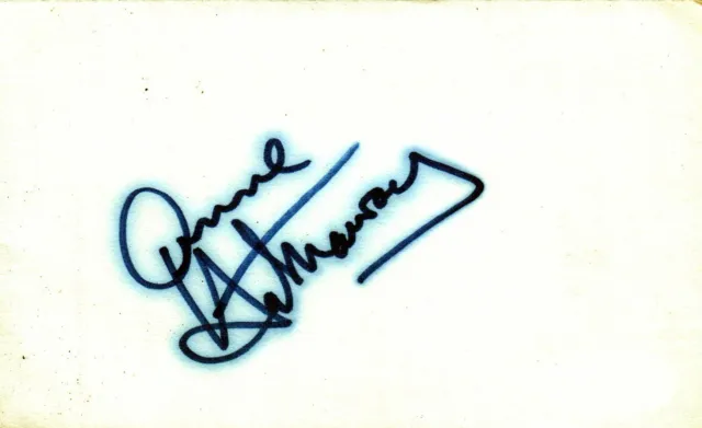 Anne Hathaway Actress Signed 3x5 Index Card with JSA COA