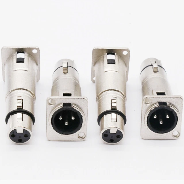 Nemal XLR 3-Pin Male to 4-Pin Female Inline Adapter main image 1