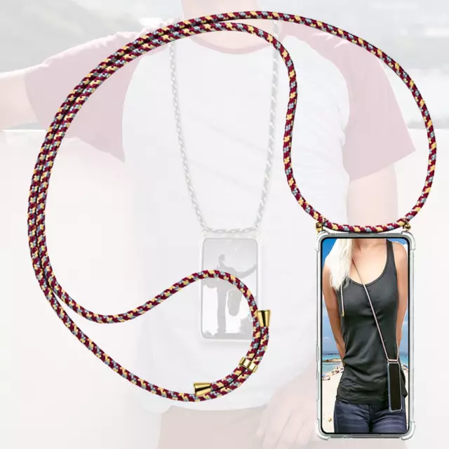 Étui de Protection Pour Samsung Galaxy M22 Corde Ruban Mobile Chaîne Coque