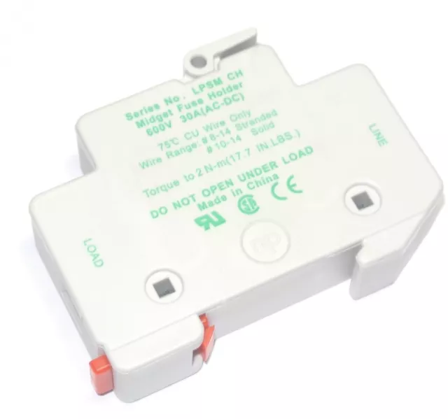 LPSM-CH LITTELFUSE POWR-SAFE 600V 30A Fuse Holder ...[QTY=1pcs]