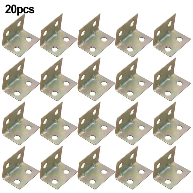 20pc Stainless Steel High Quality Bracket Corner Brace Joint Bracket Fastener