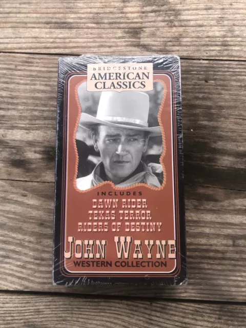 John Wayne Western Collection Dawn Rider / Texas Terror / Riders Of Destiny VHS