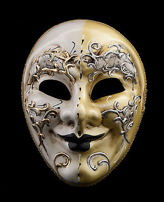 Mask from Venice Yellow And White Cream for Evening Ballgown 1387 V53
