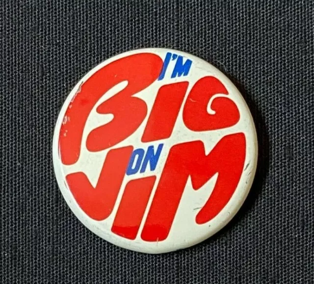 1976 I'm Big On Jim Button #2 VINTAGE
