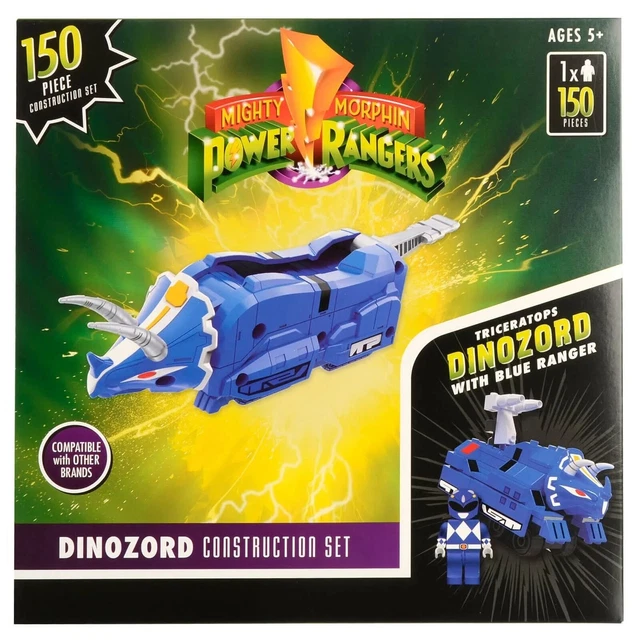 MIGHTY MORPHIN Power Ranger Dinozord Triceratops construction set 150 ...