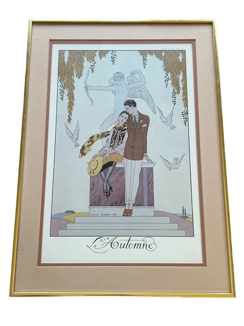 George Barbier "L'Automne" 1925 Framed Print George Barbier "L'Automne" 1925 Framed Print