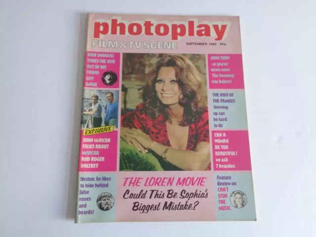 Photoplay Magazine - September 1980 - Sophia Loren, Ava Gardner, Loni Anderson