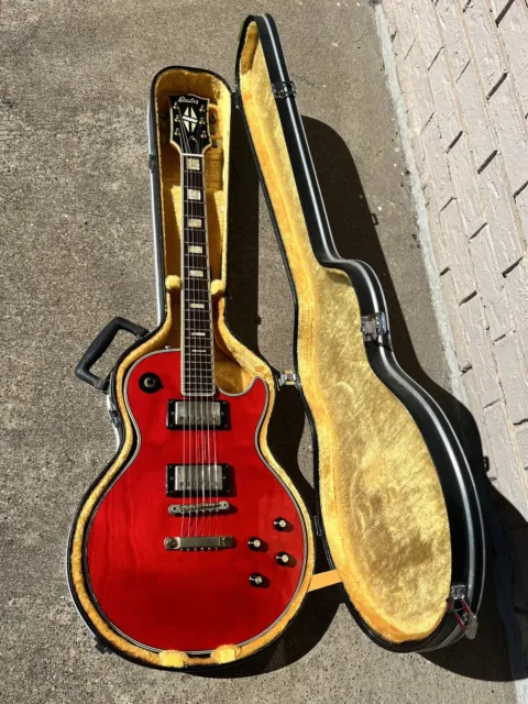 Vintage MIJ Electra Les Paul Custom Copy w/ HSC - N