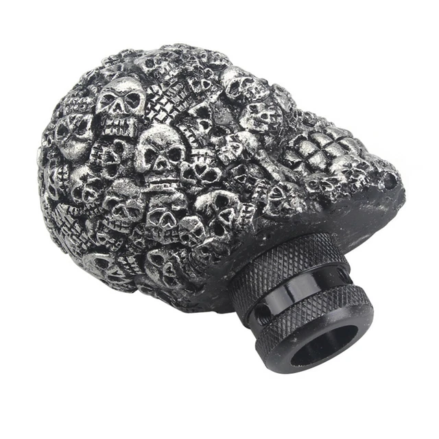 Manual Car Skull Head Shift Knob Gear Stick Shifter Lever Interior Accessories