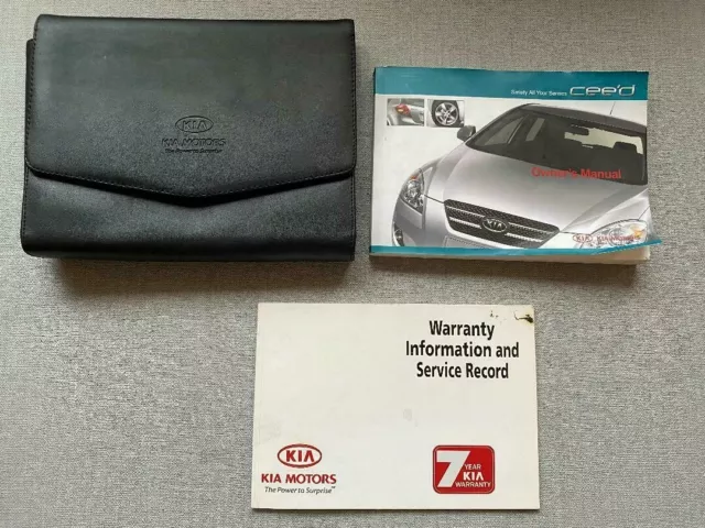 06-09 KIA CEED OWNERS HANDBOOK MANUAL SERVICE BOOK PACK AND WALLET Print 2007