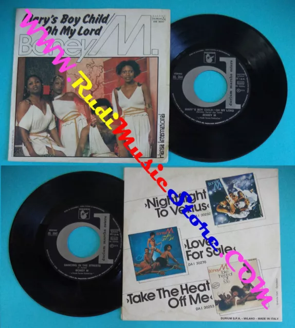 LP 45 7'' BONEY M Mary's boy child Oh my lord 1978 italy DURIUM DE3041 cd*mc dvd