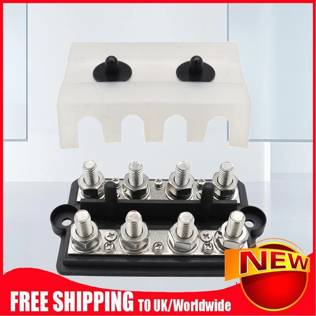 M10/M8 BUS BAR 48V 150A Bus Bar Board Dual Row Bus Bar Cover for RV ...