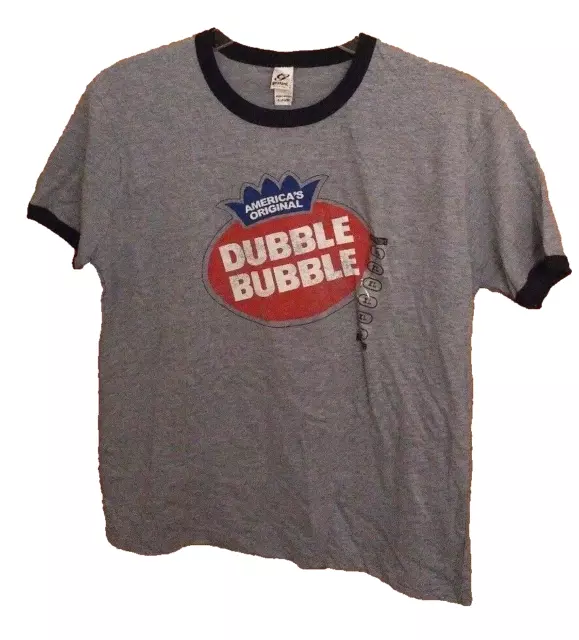 Steve & Barrys Juniors T-Shirt XL Dubble Bubble Chewing Gum Cap Sleeve Cute A5