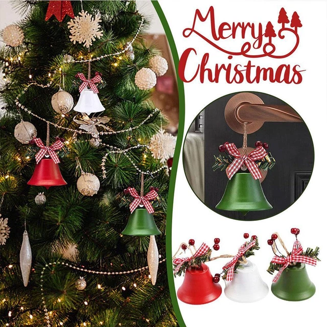 Cionondoli albero di Natale da appendere campana in metallo decorazione natalizia decorazione casa festa regalo