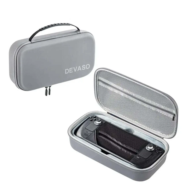 Multiple Card Slots Host Zipper Handbag with Interlayer Console For Steam Deck