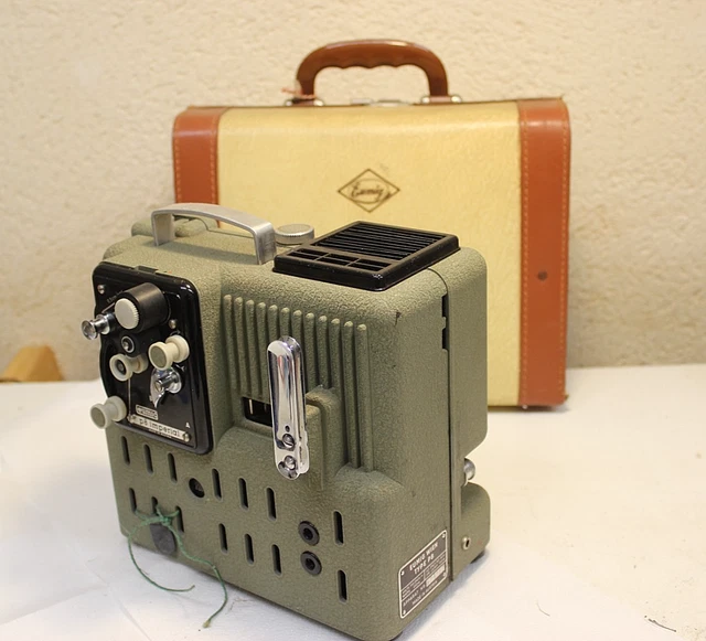 Projecteur De Diapos Ancien Malik 301 Selectron – Passe-vues Conférencier, Dans Sa Valise, état Fonctionnel