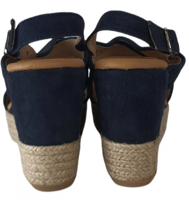 MATT BERNSON Women's Blue Capri Wedge Sandals #MB1704 11 NWB 3