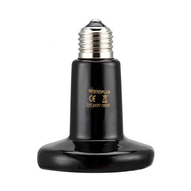 1X Ceramic Heat Emitter Reptile Heat Lamp Bulbs for Reptiles Amphibian E27 150W