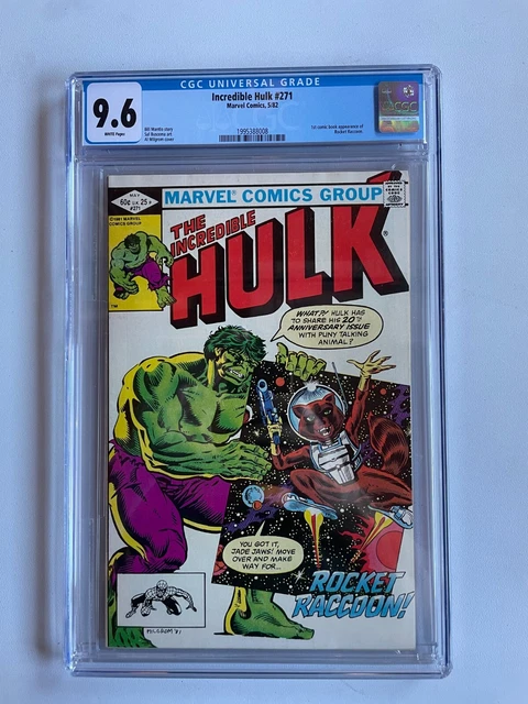 Incredible Hulk 271 CGC 9.6 WP 1st App Rocket Raccoon 1982