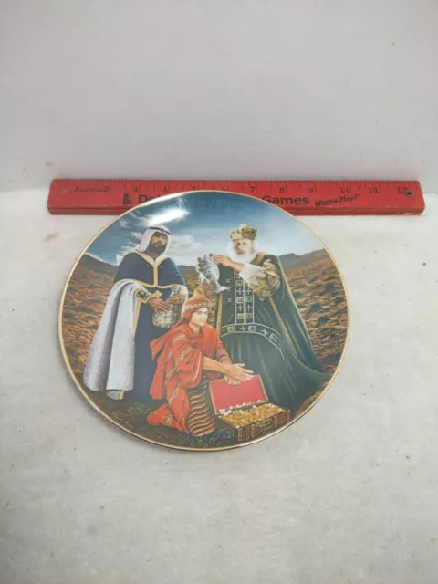 CHRISTMAS Plate Higgins Bond 1979 Gift Bearers Bethlehem #3 Series # w/box