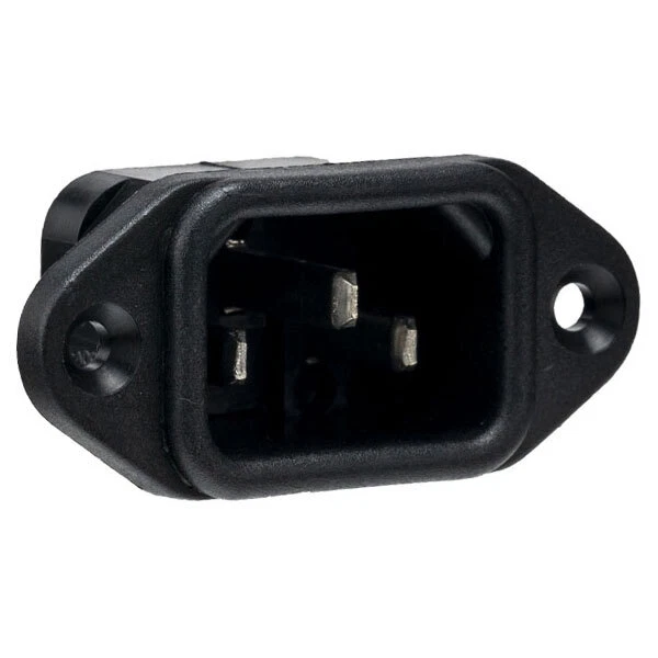 BULGIN PX0580/28 IEC Socket Panel Mount Cold Device Flange 250V 10A 2 ...