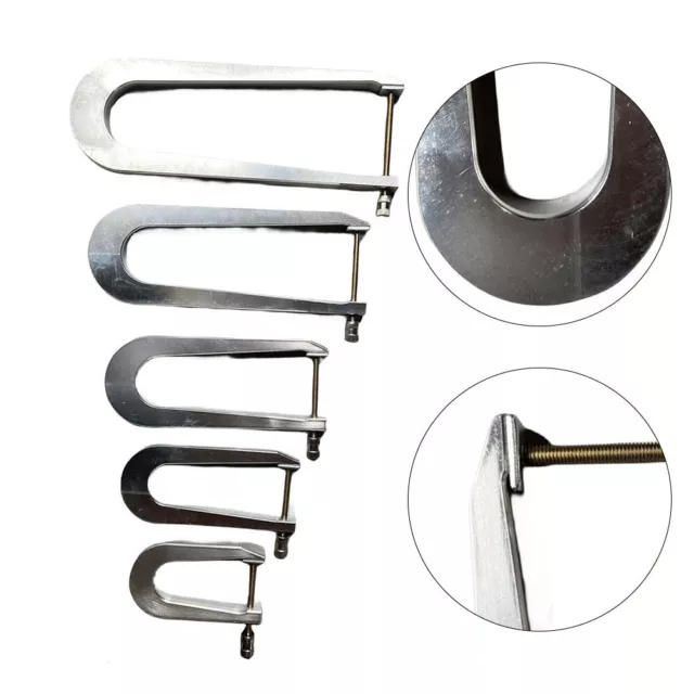 Ensure Stable Violin Cello Bass Bar Installations with Aluminum Clamps