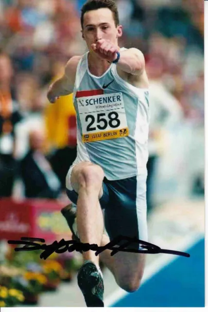 Danil Burkenya RUS  3.OS 2004  Leichtathletik Foto original signiert 370180