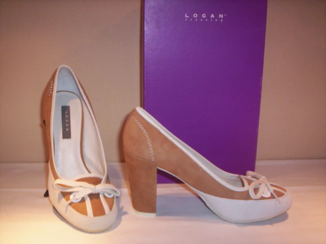 SCARPE DECOLT DECOLLET Logan donna shoes tacchi alti pelle