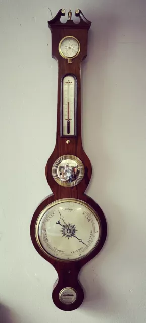 Victorian Barometer In Rosewood Case by G. Matteri of Tenbury.