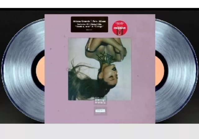 USA ARIANA GRANDE Thank U, nächste 2xLP auf KLAREM VINYL Neu VERSIEGELT ZIEL exklusiv