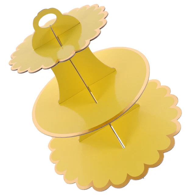 Supporto per torte con carta a tre livelli supporto per torte per matrimoni
